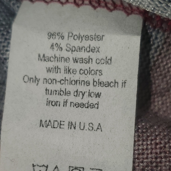 HOPELY Deep blue and red striped long sleeve top Small - Picture 3 of 8